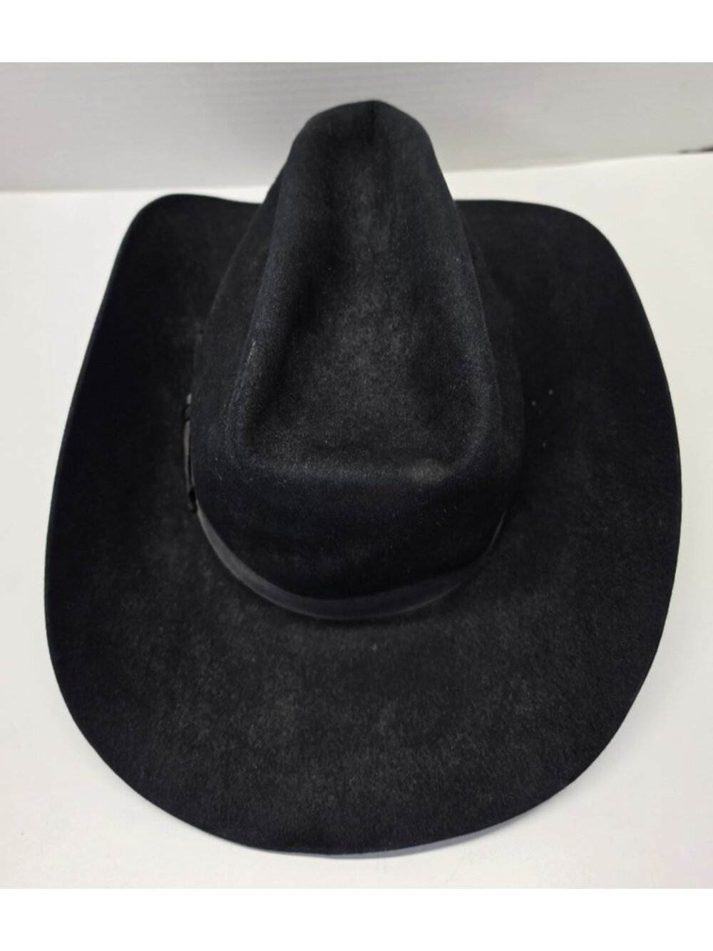 Vintage Resistol XXX Beaver Black Cowboy Hat 6 3/4 Long Oval Self Conforming